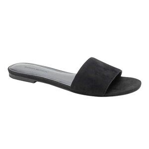 Banana Republic Black Suede Slides Size 8